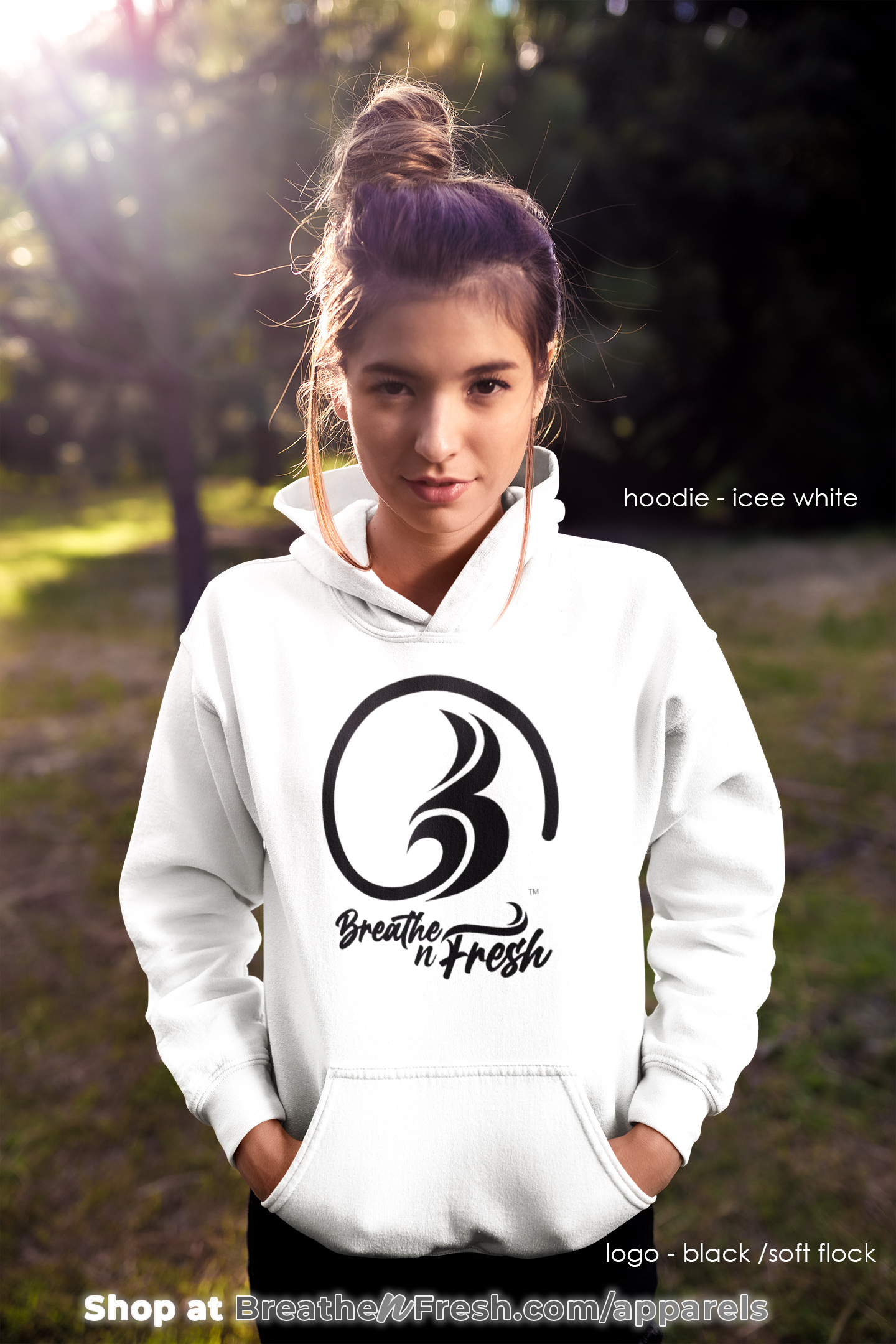 B'Fresh • Hoodie (Icy White)