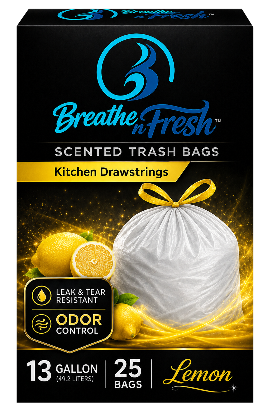 Lemon Trash Bags — Retail Box